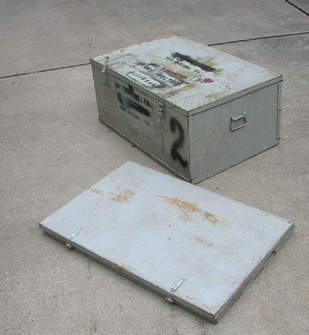 navy cruise box footlocker collapsable metal storage|military surplus foot lockers.